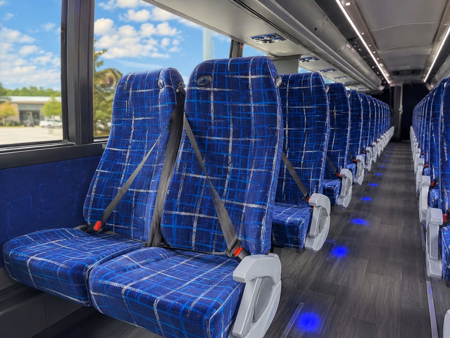 waterbury charter bus interior