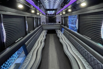 Waterbury Party Bus Interior