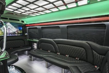 Waterbury Sprinter Party Bus Interior